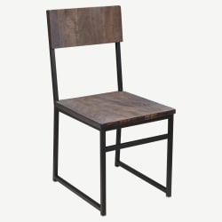 Indy Metal Chair with Wood Back