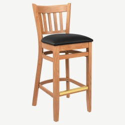 Premium US Made Vertical Slat Wood Bar Stool