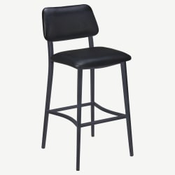 Luca Metal Bar Stool with Padded Back