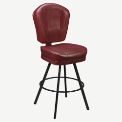 Lusso 3-Channel Premium Casino Bucket Bar Stool with Circular Frame