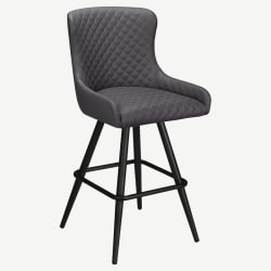 Premium Savino Swivel Bar Stool with Square Frame
