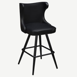 Darlo Premium Bucket Swivel Bar Stool with Square Frame