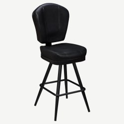 Lusso 3-Channel Premium Casino Bucket Bar Stool with Square Frame