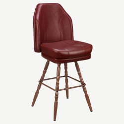 Giada Premium Casino Bucket Bar Stool with Vintage Frame
