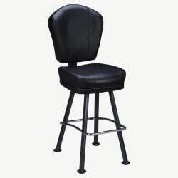 Lusso 3-Channel Premium Casino Bucket Bar Stool with Arched-Oval Frame