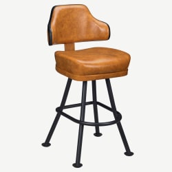Gioco Premium Casino Bucket Bar Stool with Orbit Frame
