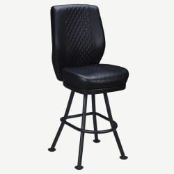 Tesoro Diamond Back Premium Bucket Bar Stool with Orbit Frame