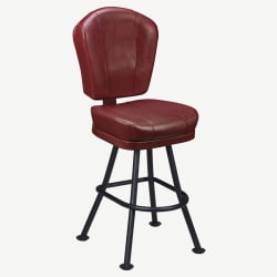 Lusso 3-Channel Premium Casino Bucket Bar Stool with Orbit Frame