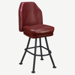Giada Premium Casino Bucket Bar Stool with Orbit Frame