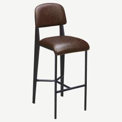 Nico Padded Metal Bar Stool