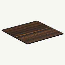 Dark Walnut Outdoor Resin Table Top with Phenolic Edge