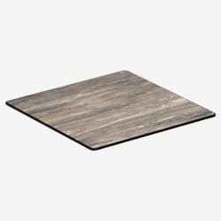 Reclaimed Walnut Heavy Duty Outdoor Resin Table Top with Phenolic Edge