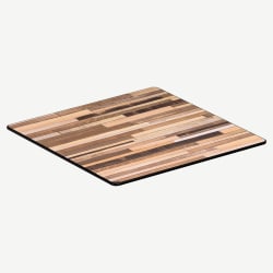 Reclaimed Wood Heavy Duty Outdoor Resin Table Top with Phenolic Edge