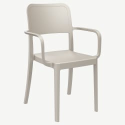 Parker Solid Back Outdoor Resin Armchair