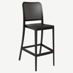Rowan Perforated Outdoor Resin Bar Stool