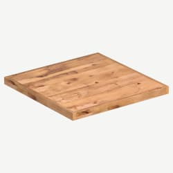 Industrial Series Reclaimed Look Wood Table Top with Drop Edge