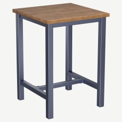 Ottis Bar Table Set in Dark Grey Finish