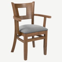 Premium US Made Duna Wood Chair With Arms
