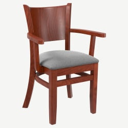 Tiffany Wood Restaurant Chair With Arms