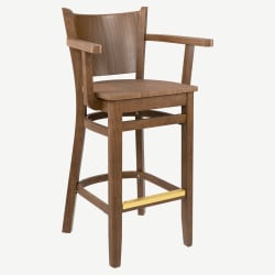 The Tiffany Wood Arm Bar Stool 