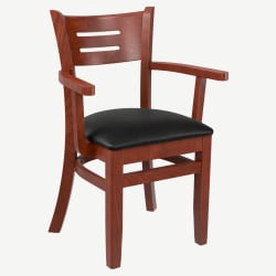 Premium US Made Henry Wood Chair with Arms