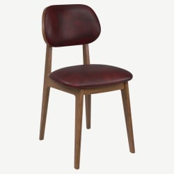 Gisselle Wood Chair with Padded Back