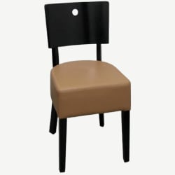 Designer Curved Back Wood Chair