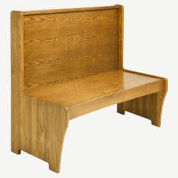 Wood Bench with Wood Seat