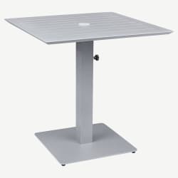 Ella Table Set in Titanium Gray with Umbrella Base