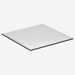 White Heavy Duty Outdoor Resin Table Top with Phenolic Edge