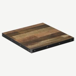 Custom Laminate Table Top with Industrial Steel Edge