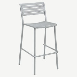 Ella Outdoor Bar Stool in Titanium Gray