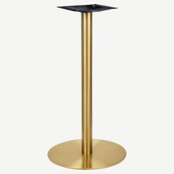 Gold Round Indoor / Outdoor Table Base - 42" Bar Height