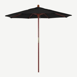 7 1/2 ft Ventura Wood Commercial Umbrella 