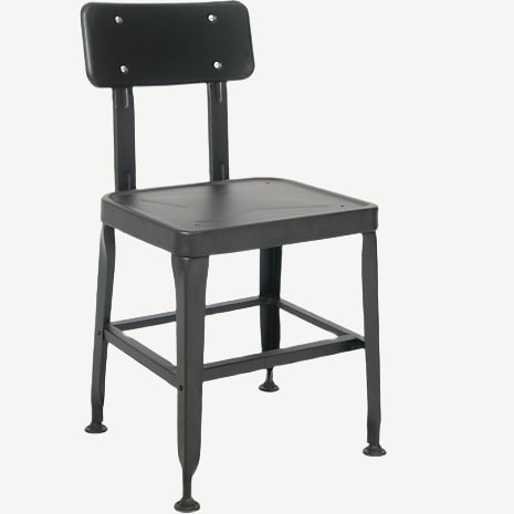 Metal Chair in Black Finish