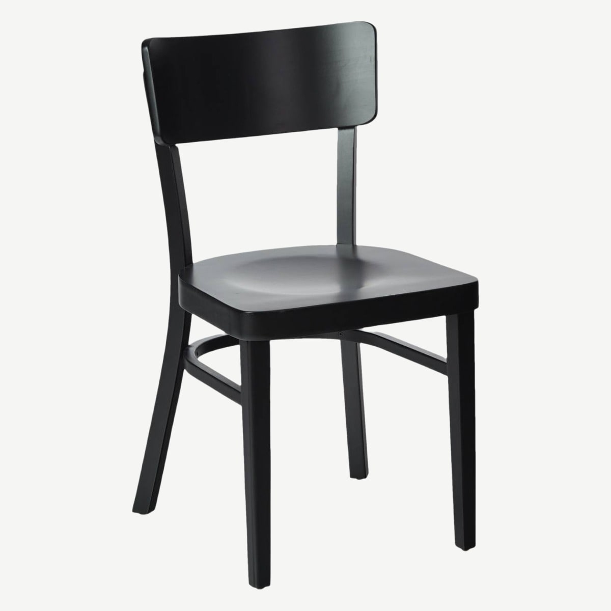 Wooden chair curved 2025 back
