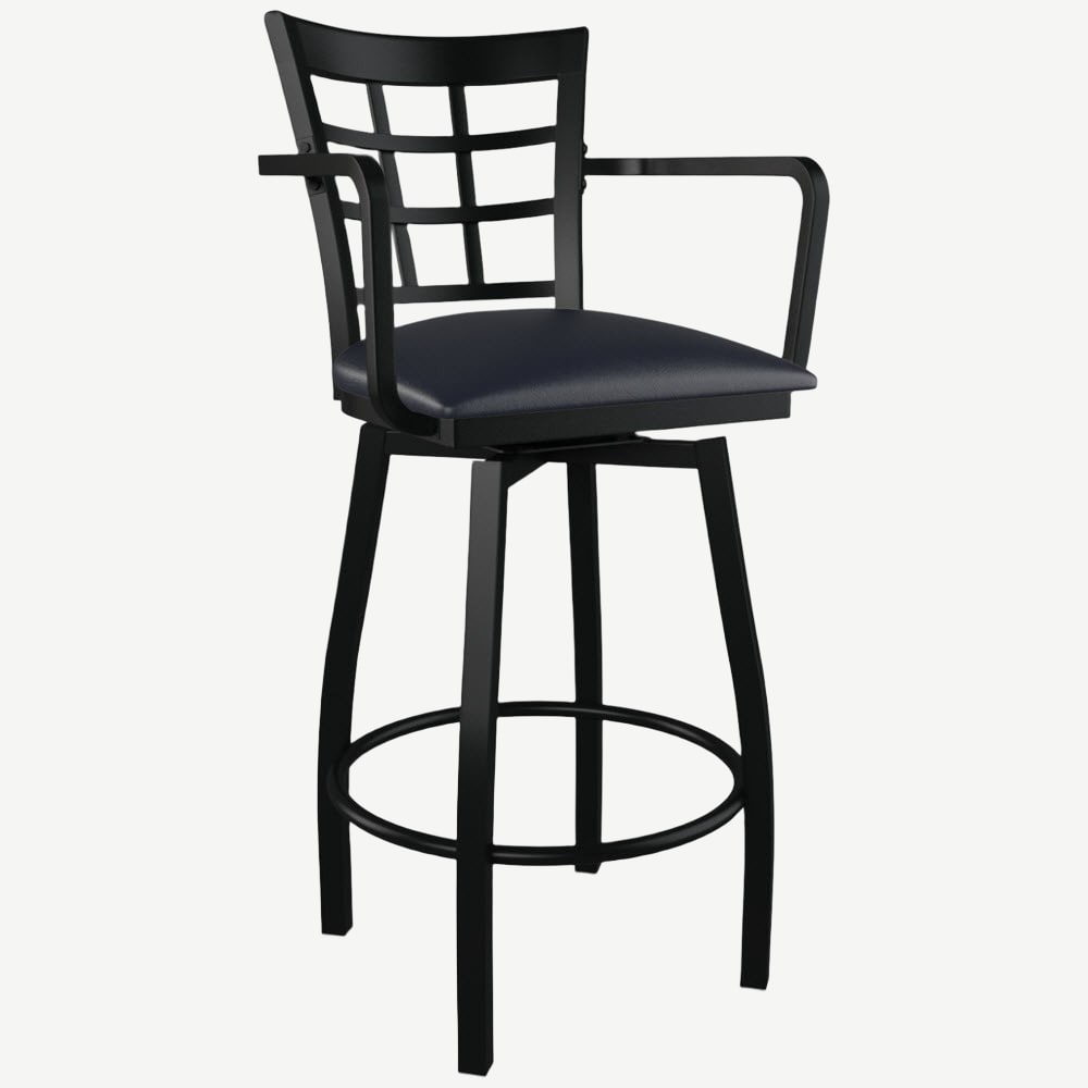 Metal swivel counter on sale stools with backs