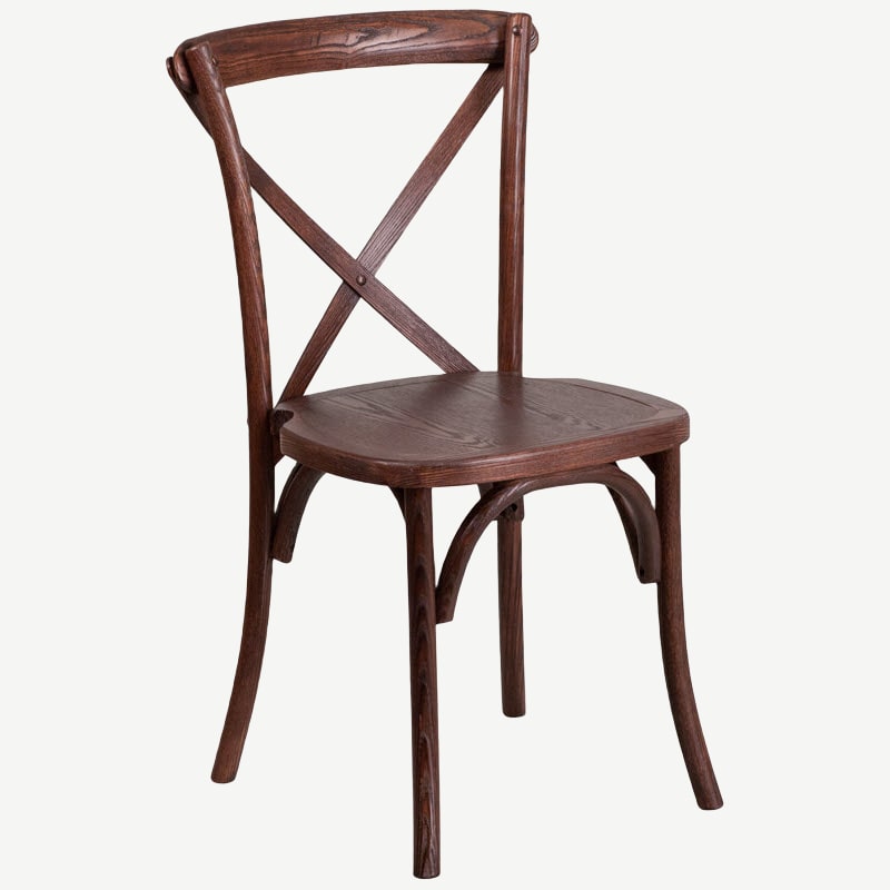 Stackable Wood X Back Chair